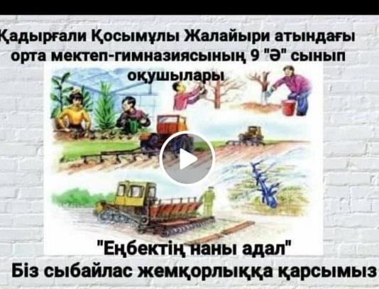 "Еңбектің наны адал. Біз сыбайлас жемқорлыққа қарсымыз" тақырыбында 9 "Ә"-сынып оқушыларымен сынып сағаты өтті.